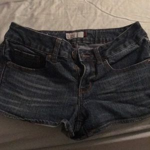 Juniors jean shorts.